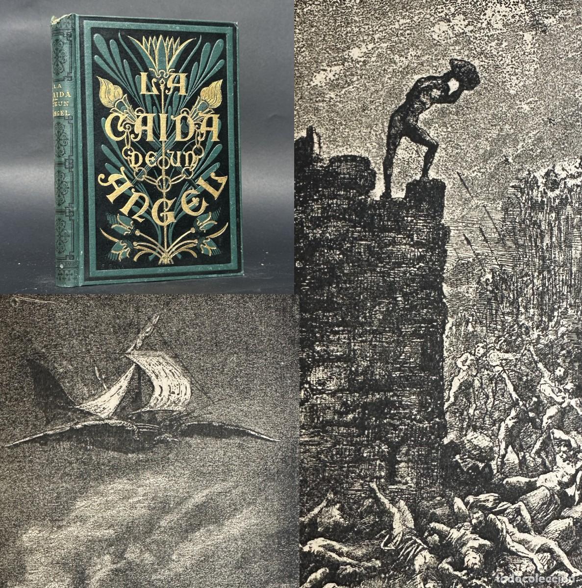 Libros antiguos: a&ntilde;o 1884 - La ca&iacute;da de un &aacute;ngel - LAMARTINE - Ilustrado - Grabados