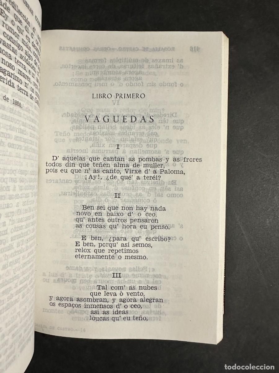 Libros antiguos: ROSAL&Iacute;A DE CASTRO &ndash; OBRAS COMPLETAS &ndash; AGUILAR - 1966 - Foto 6