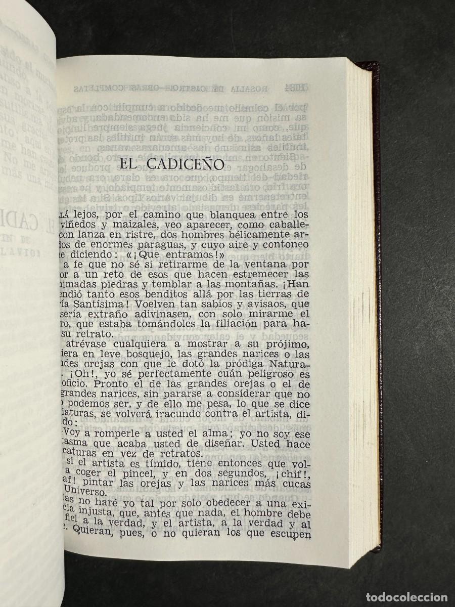 Libros antiguos: ROSAL&Iacute;A DE CASTRO &ndash; OBRAS COMPLETAS &ndash; AGUILAR - 1966 - Foto 7