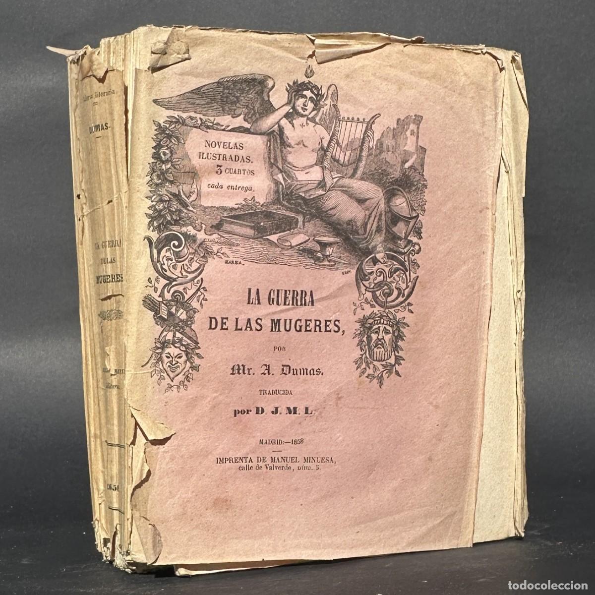 Libros antiguos: a&ntilde;o 1861 - La guerra de las mujeres - Alejandro DUMAS -