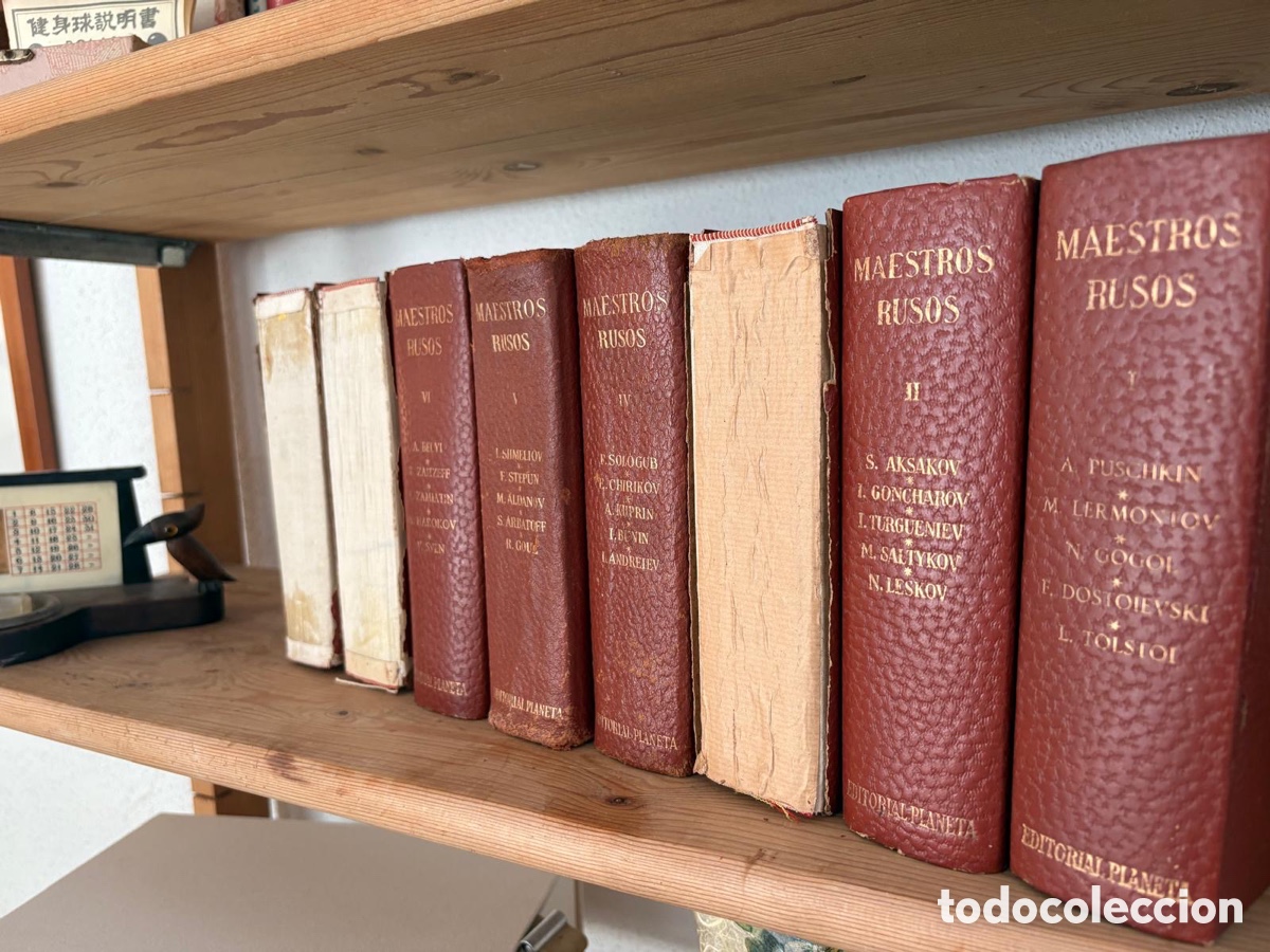 Libros antiguos: MAESTROS RUSOS &ndash; 8 TOMOS &ndash; EDITORIAL PLANETA &ndash; NOVELAS, RELATOS Y CUENTOS &ndash; LITERATURA RUSA