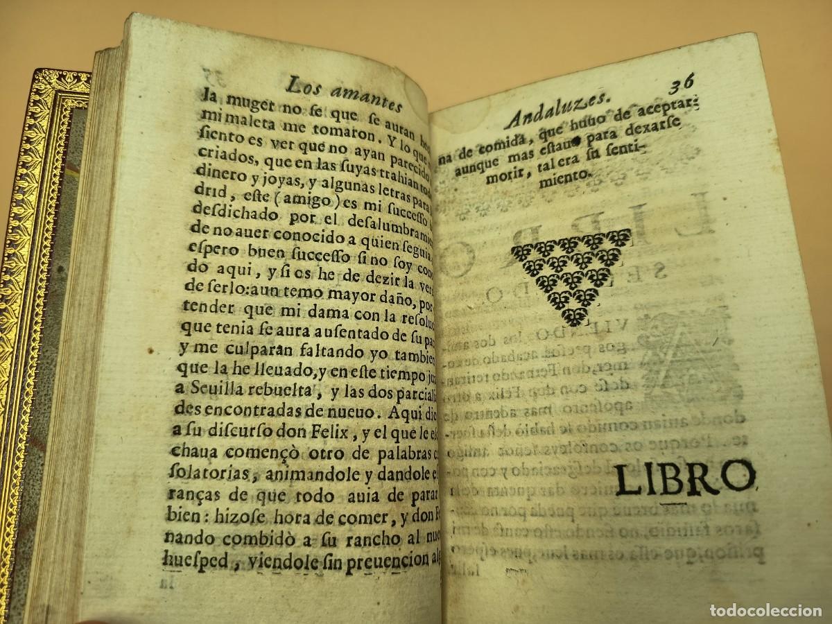 Libros antiguos: LOS AMANTES ANDALUCES ALONSO DEL CASTILLO 1633 - Foto 6
