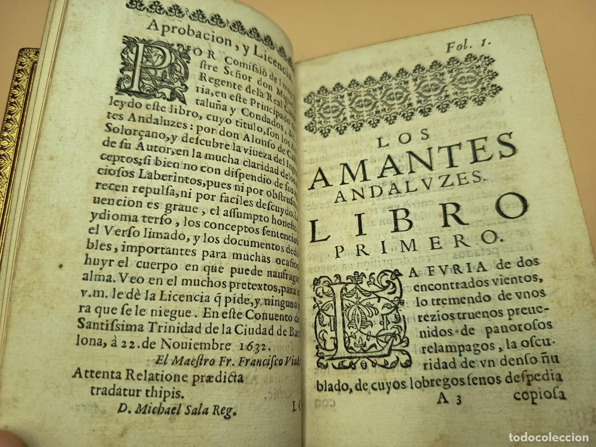 Libros antiguos: LOS AMANTES ANDALUCES ALONSO DEL CASTILLO 1633 - Foto 7