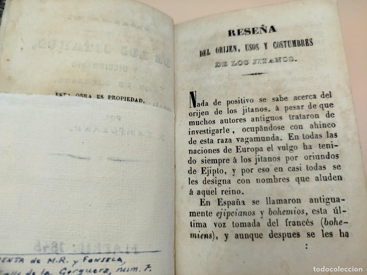 Libros antiguos: ORIGEN USOS Y COSTUMBRES DE LOS GITANOS CAMPUZANO 1848 - Foto 3