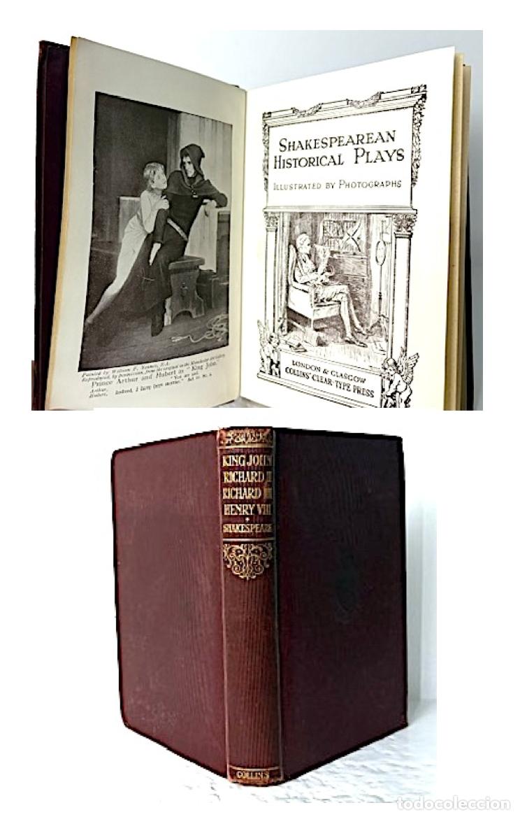 Libros antiguos: Obras hist&oacute;ricas de Shakespeare (Shakespearean Historical Plays. Illustrated, Collins.