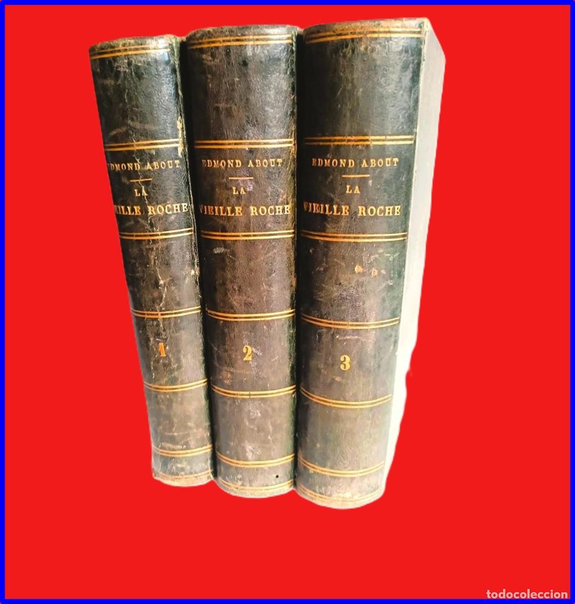 Libros antiguos: A&ntilde;o 1866. 3 elegantes tomos del siglo XIX de 22 cm.