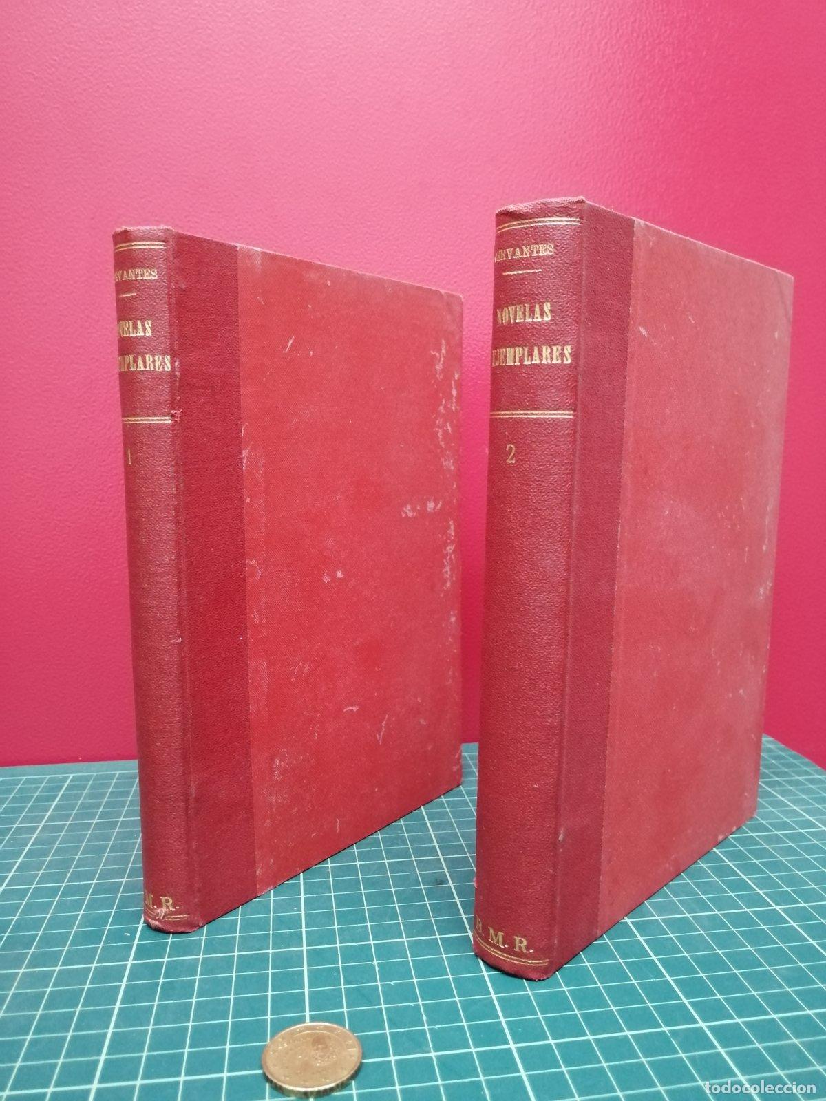 Libros antiguos: Novelas ejemplares 2 tomos 1905 - Miguel de Cervantes