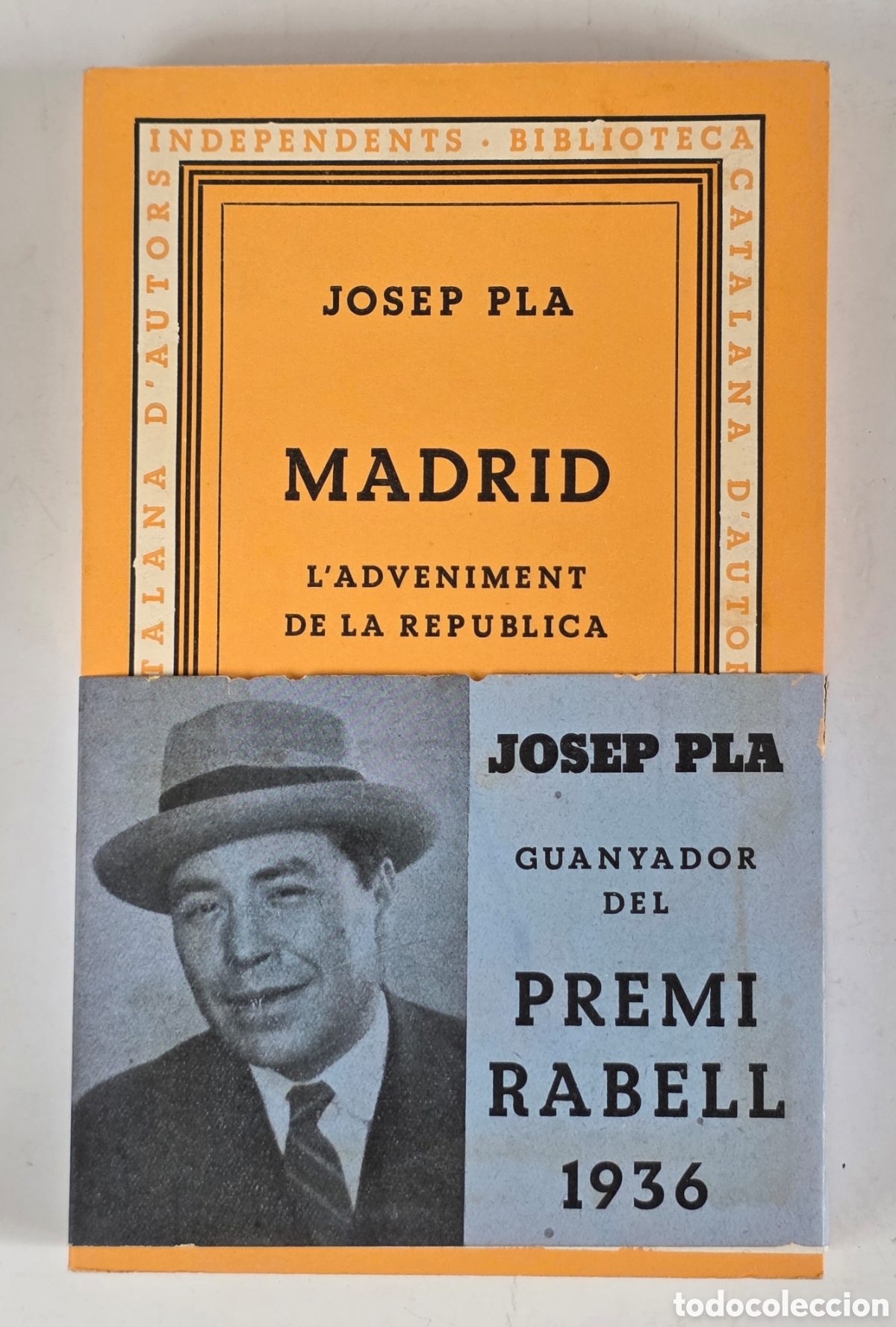 Libros antiguos: Madrid L'Adeveniment de la Rep&uacute;blica - Josep Pla 1936 - Premi Rabell