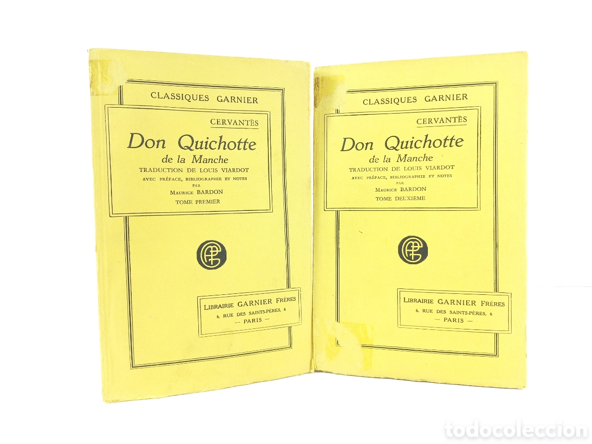 Libros antiguos: Don Quichotte de la Manche. Miguel de Cervantes. Librairie Garnier Freres.