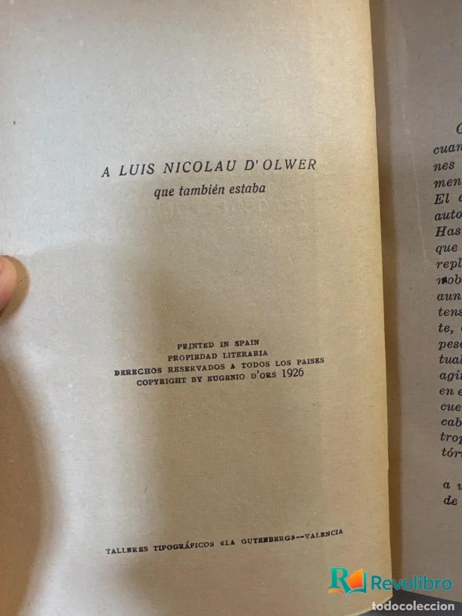 Libros antiguos: Guillermo Tell - 1&ordf; edici&oacute;n - Eugenio D&rsquo;Ors - Foto 2