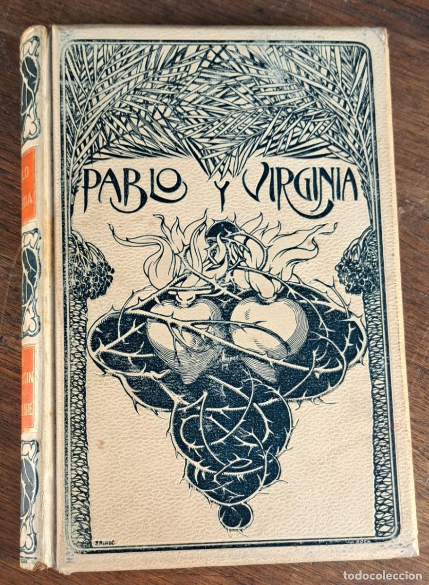 Libros antiguos: Pablo y Virginia &middot; Bernardino de Saint‑Pierre, Montaner y Sim&oacute;n 1902