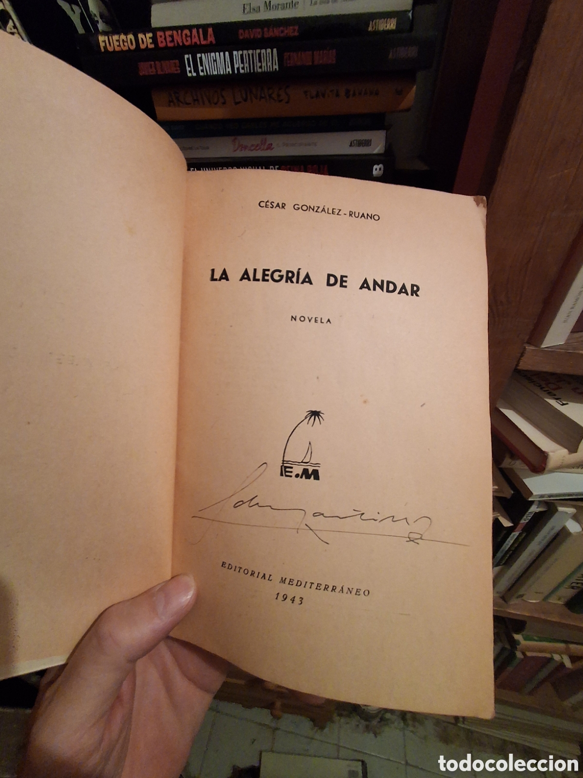 Libros antiguos: La alegr&iacute;a de andar, C&eacute;sar Gonz&aacute;lez Ruano. - Foto 3