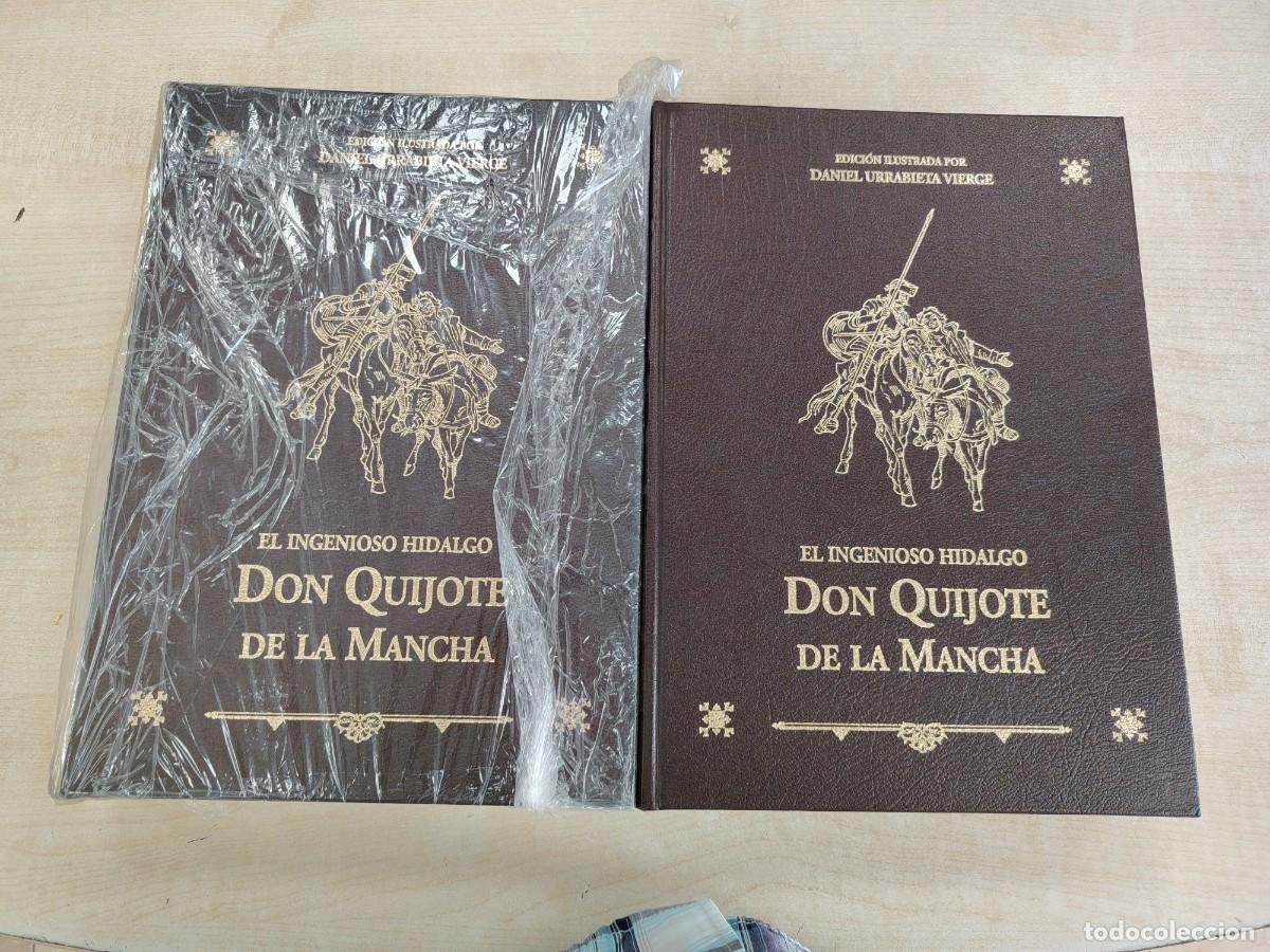 Livros antigos: El ingenioso hidalgo Don Quijote de la Mancha - (2 tomos) - Ilustr. Daniel Urrabieta Vierge