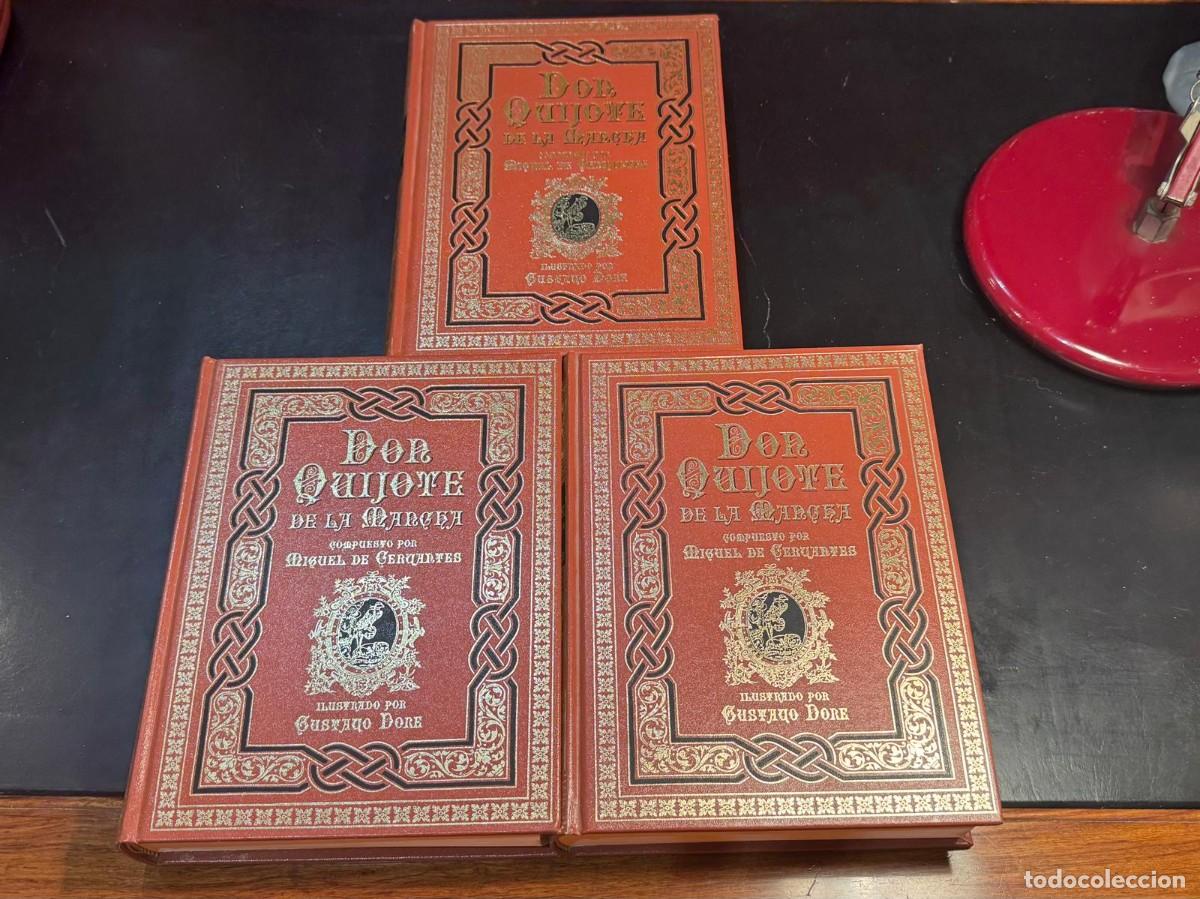 Antiquarische B&uuml;cher: Libros Don Quijote de la Mancha - 3 tomos completos