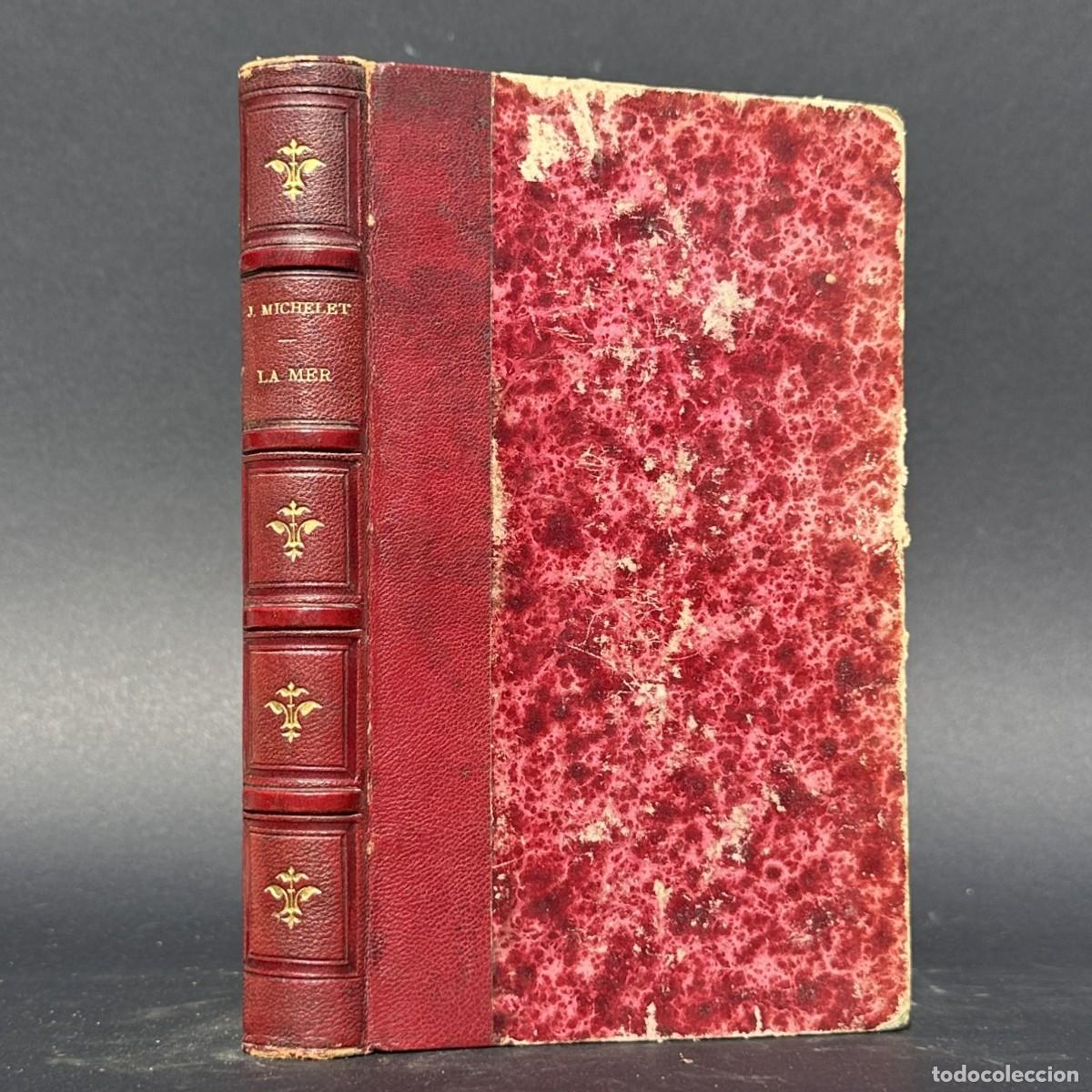 Antiquarische B&uuml;cher: A&Ntilde;O 1861 - LA MER - J. MICHELET - ENCUADERNACI&Oacute;N