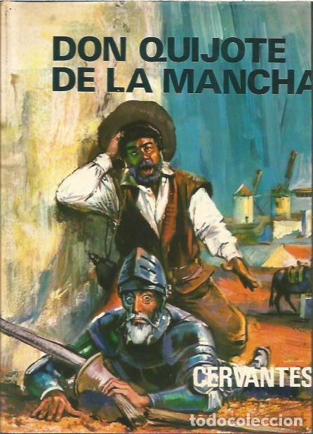 Libros antiguos: DON QUIJOTE DE LA MANCHA 2 TOMOS CERVANTES EDITORIAL PETRONIO 1973