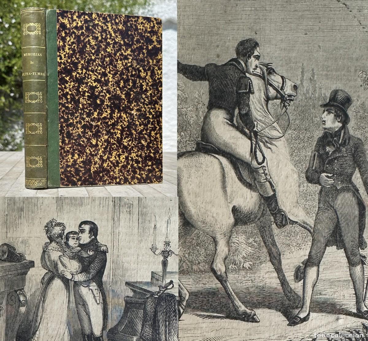 Libri antichi: 1855 - CHATEAUBRIAND - Memorias de ultra-tumba - Revoluci&oacute;n Francesa - Ilustraciones