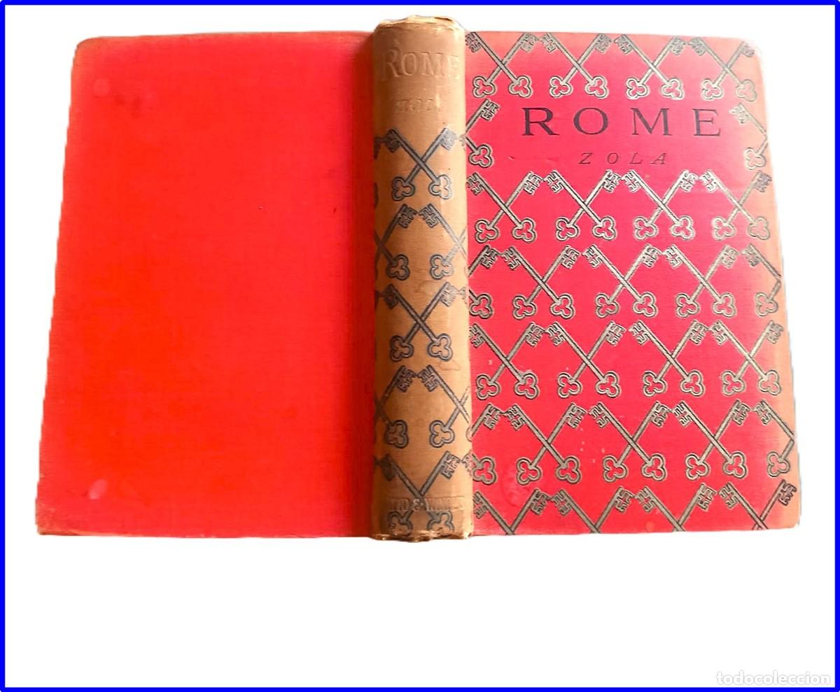 Libri antichi: A&ntilde;o 1897: Libro de Emile Zola: Roma.