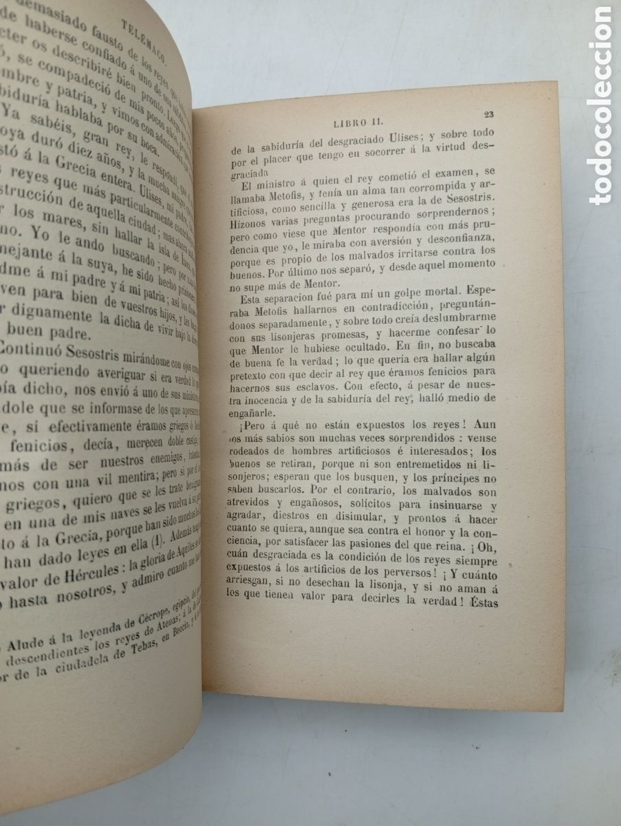 Libros antiguos: Las aventuras de Telemaco - Foto 5