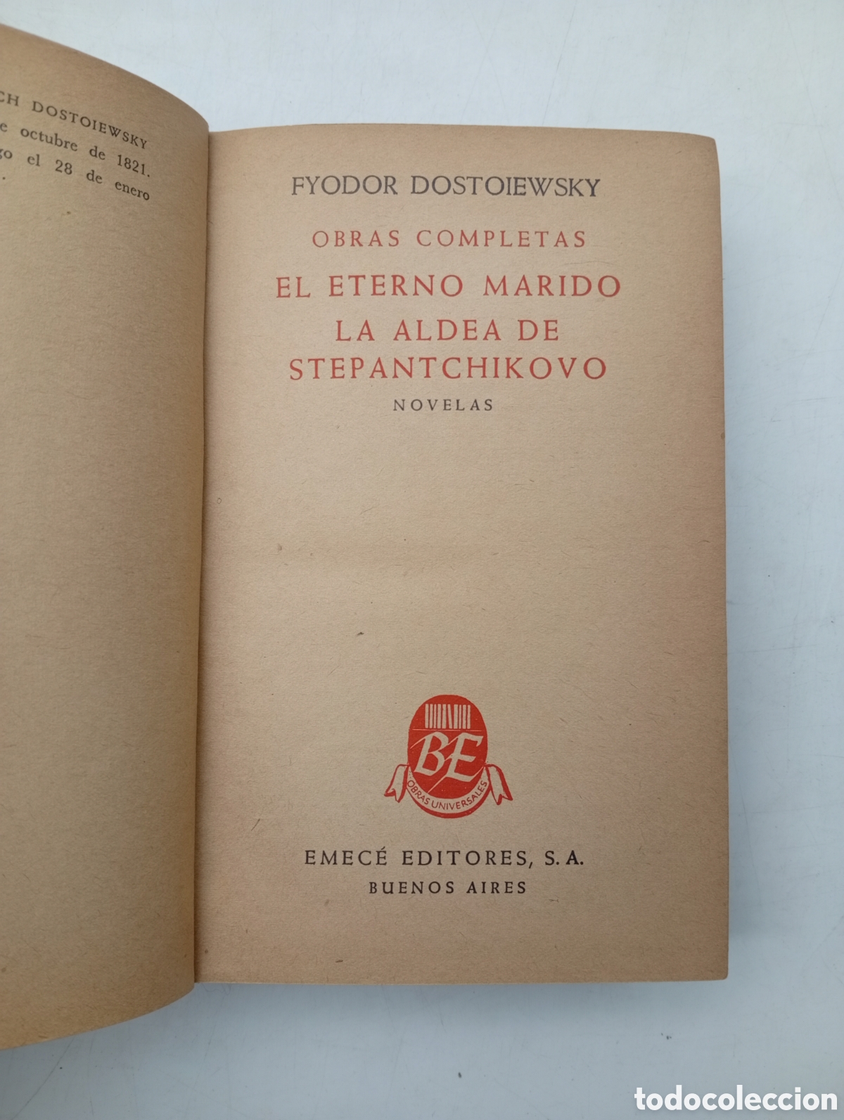 Libros antiguos: Fyodor Dostoievski Dos obras 1946 - Foto 2