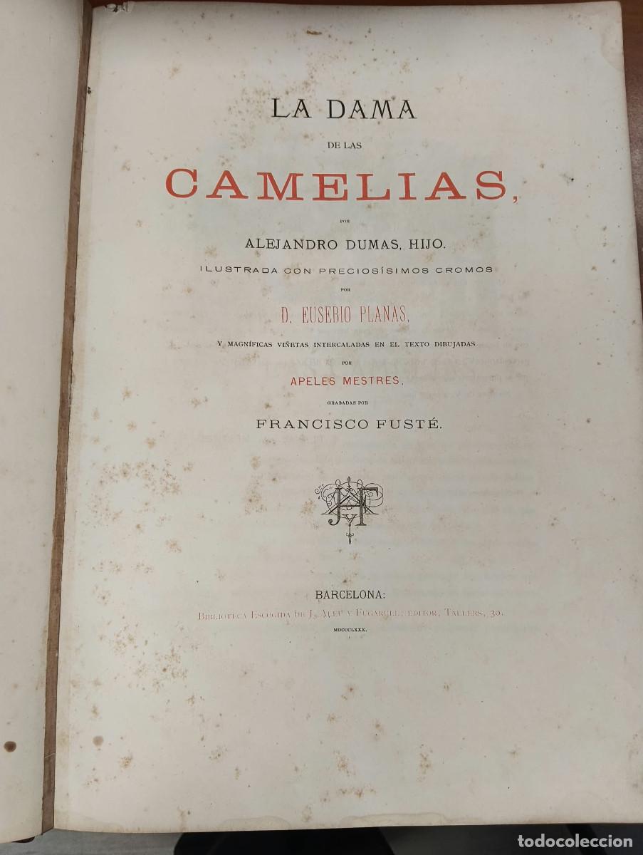 Libros antiguos: La Dama de las Camelias. Dumas, Alejandro, hijo. - Foto 2