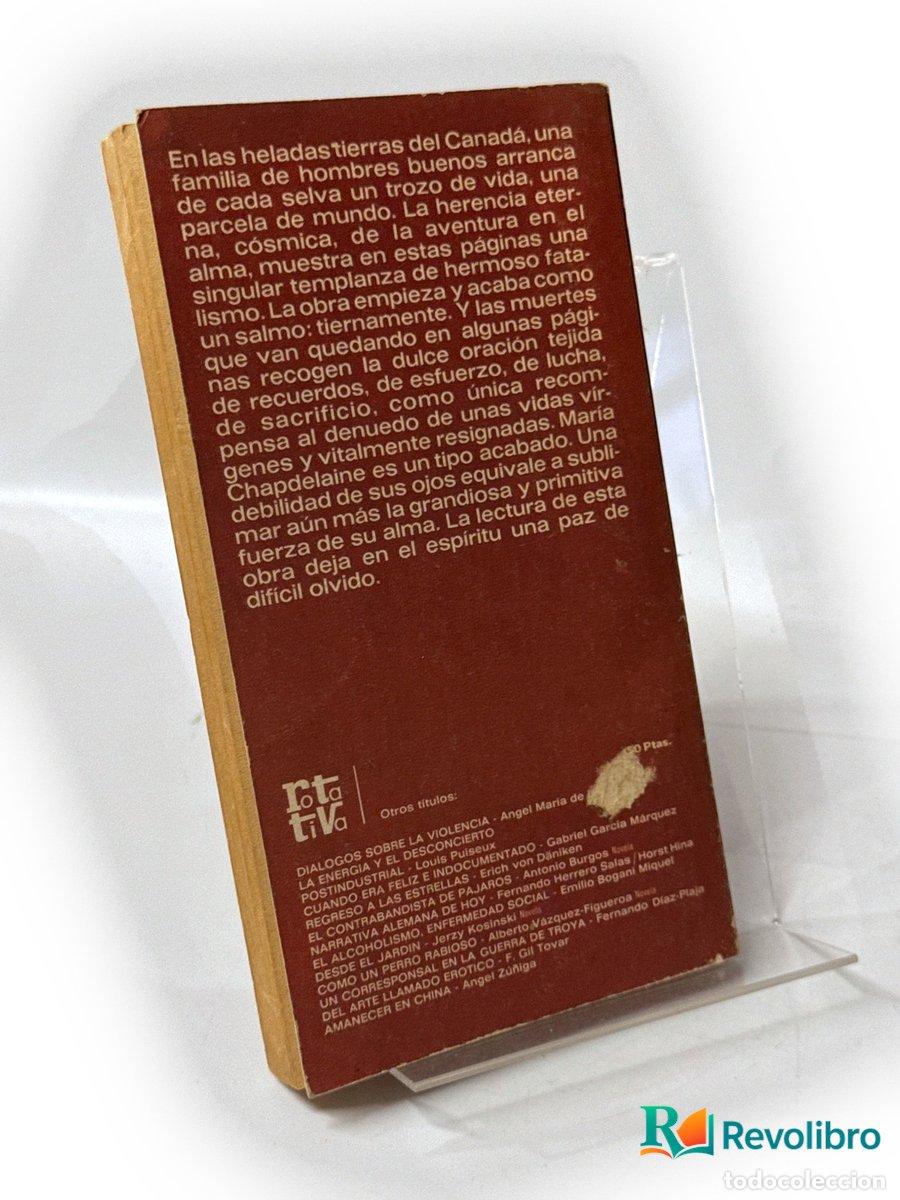 Libros antiguos: Maria Chapdelaine - Louis H&eacute;mon - Foto 2