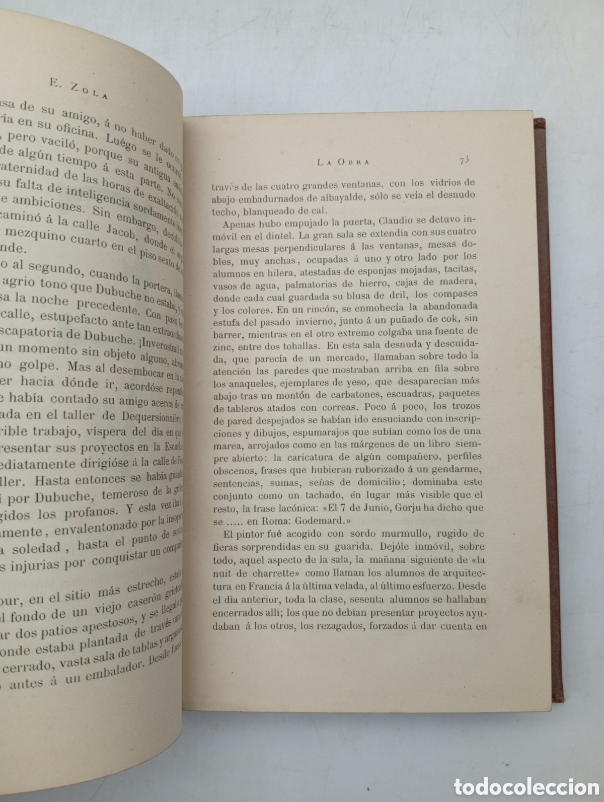 Libros antiguos: La obra Emilio Zola 1886 - Foto 3