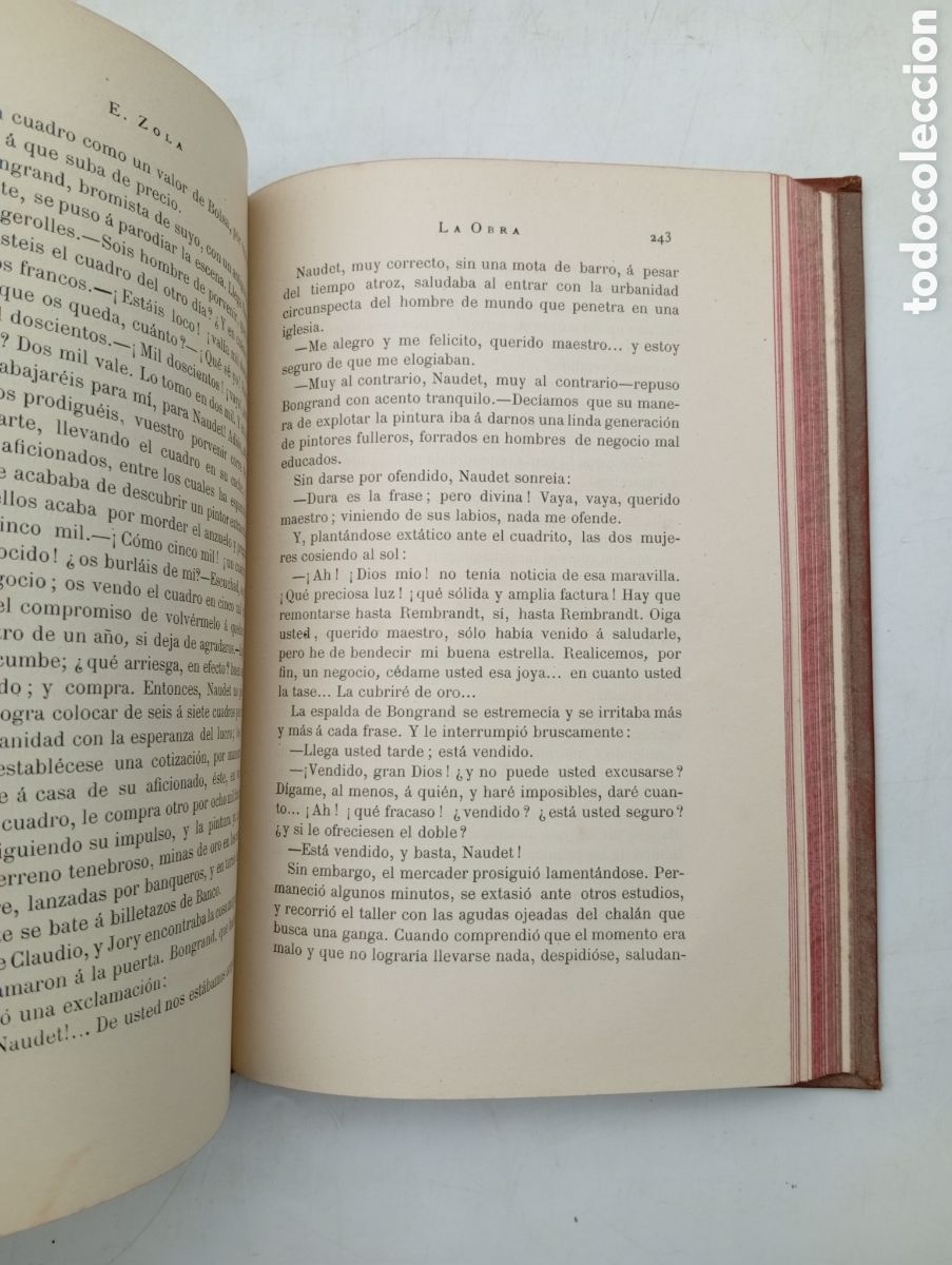 Libros antiguos: La obra Emilio Zola 1886 - Foto 4
