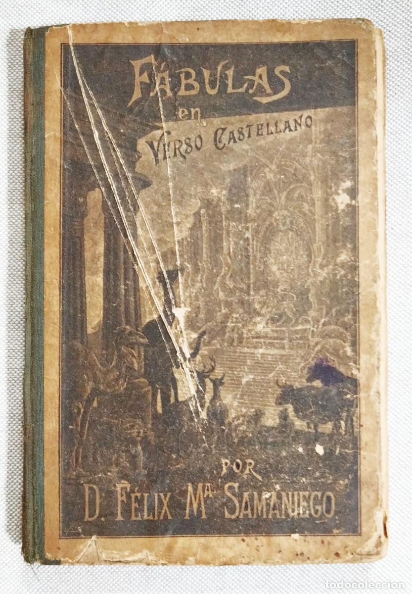 Libros antiguos: F&Aacute;BULAS EN VERSO CASTELLANO. TOMO I. F&Eacute;LIX M&ordf; SAMANIEGO. LIBRER&Iacute;A DE PERLADO, P&Aacute;EZ Y C&Iacute;A, 1920.