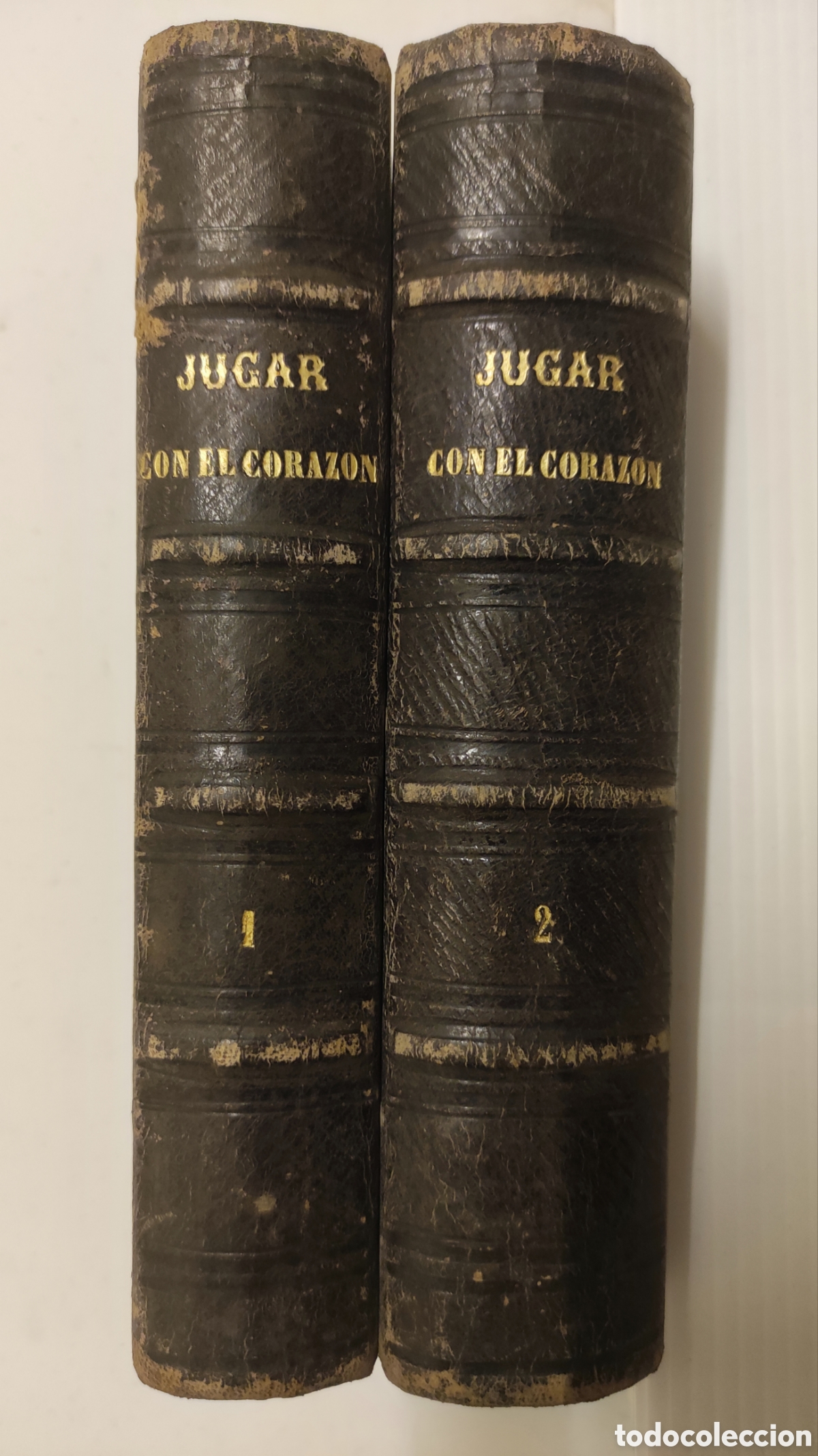 Libros antiguos: Jugar con el Coraz&oacute;n - Tomo I y II (Completa) - Antonio de Padua / Ilustrado por Eusebio Planas 1875