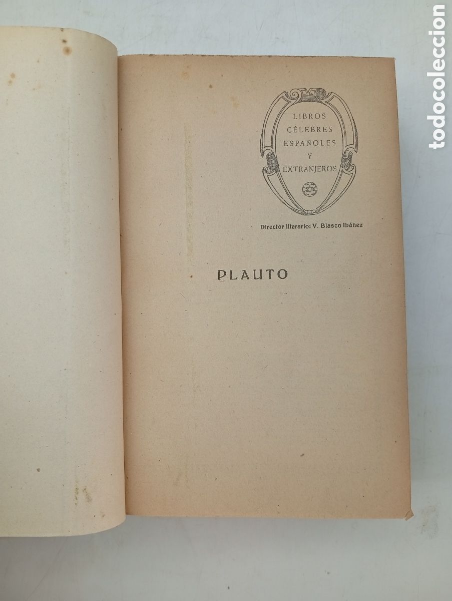 Libros antiguos: Comedias Plauto principios del XX - Foto 2