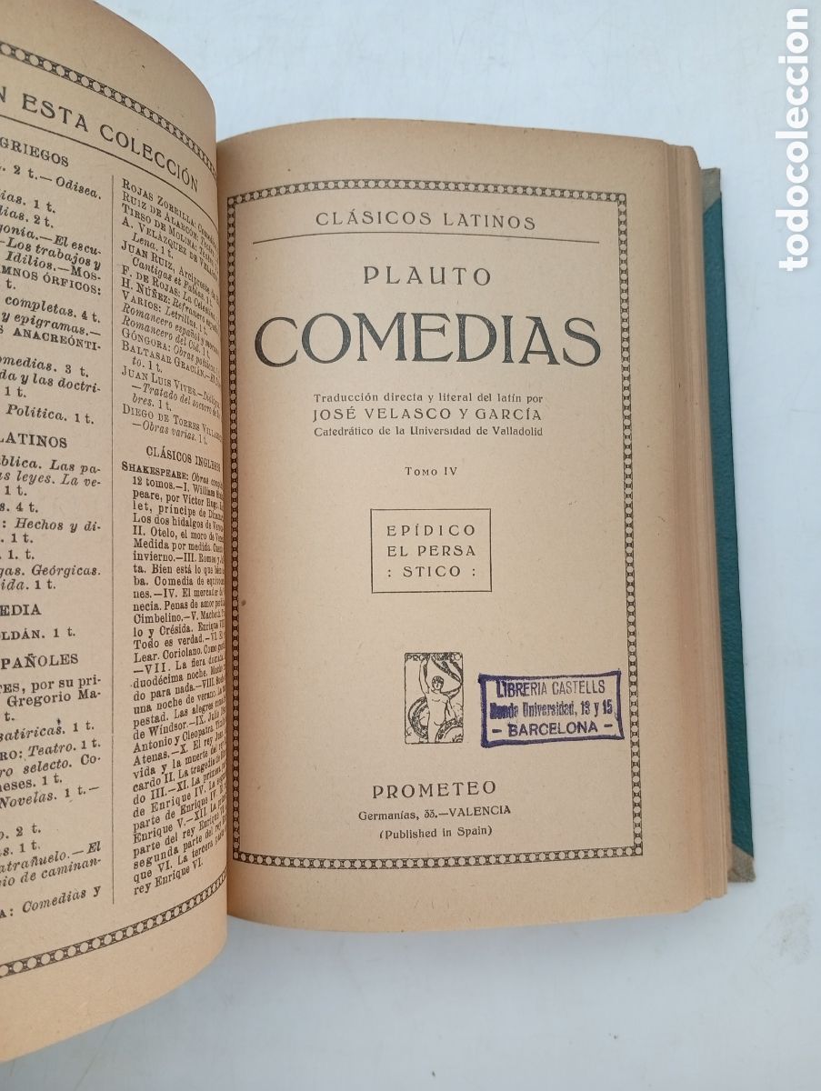 Libros antiguos: Comedias Plauto principios del XX - Foto 5