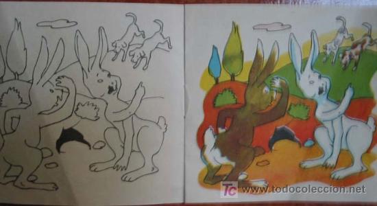 Libros antiguos: LOS PERROS Y LOS CONEJOS. PARA ILUMINAR. Ed.Kiki - Foto 2