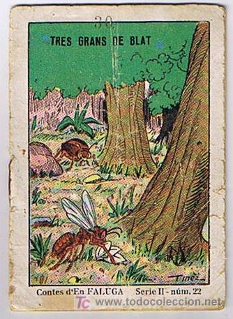 Libros antiguos: cuento miniatura 3 grans de blat - Foto 1