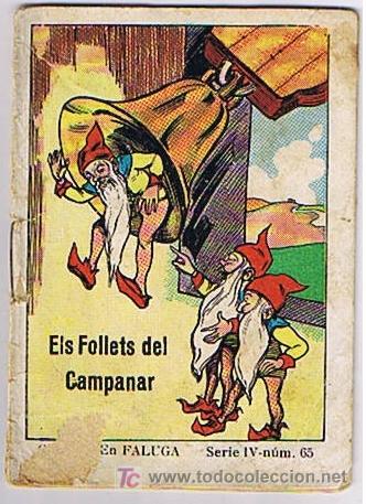 Libros antiguos: cuento miniatura Els follets del campanar - Foto 1