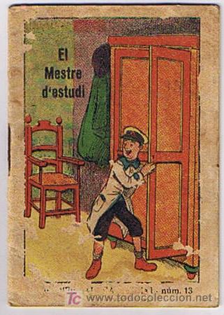 Livros antigos: cuento miniatura el mestre d'estudi