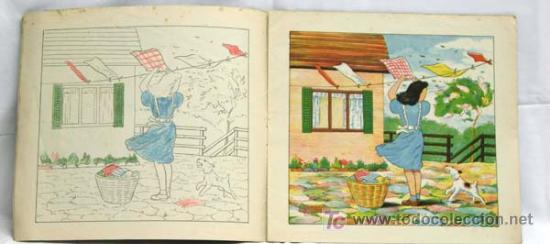 Libros antiguos: Cuento para colorear Carolina a&ntilde;os 50 - Foto 2