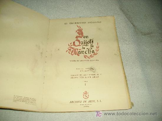 Libros antiguos: DON QUIJOTE DE LA MANCHA - Foto 2
