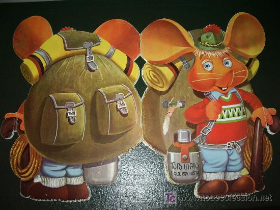 Libros antiguos: Cuento Troquelado:  TOPO GIGIO EXCURSIONISTA. - Foto 3
