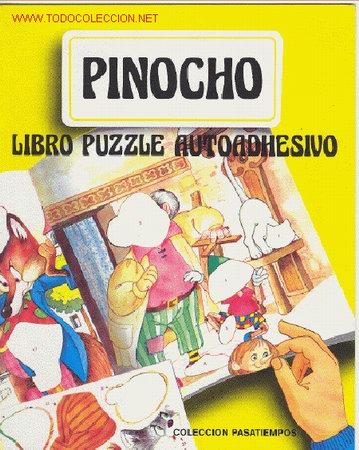 Libros antiguos: PINOCHO, LIBRO PUZZLE AUTOADHESIVO - Foto 1