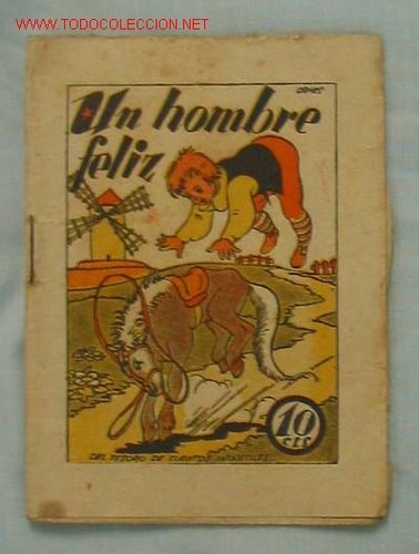 Livros antigos: TESORO DE CUENTOS INFANTILES. Un hombre feliz