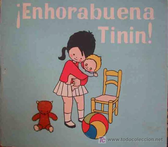 Livros antigos: ENHORABUENA TININ. Dibujos de Roser. Texto de Seza. recortables en contracubiertas
