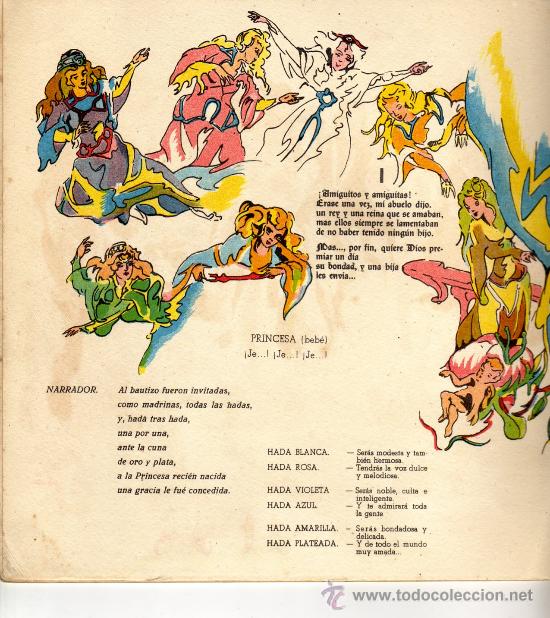 Libros antiguos: CUENTO DISCOS ODEON - LA BELLA DURMIENTE - 1950 - SIN DISCO. - Foto 2
