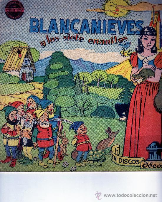Libros antiguos: CUENTO DISCOS ODEON - BLANCANIEVES Y LOS SIETE ENANITOS - 1950 - SIN DISCO. - Foto 1