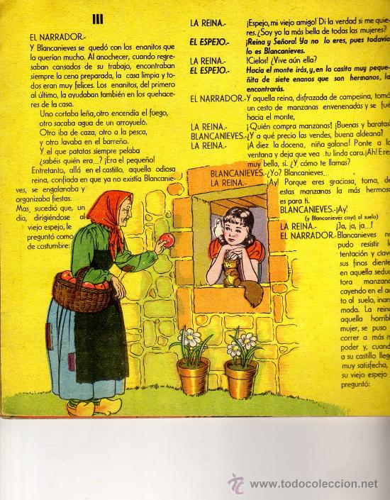 Libros antiguos: CUENTO DISCOS ODEON - BLANCANIEVES Y LOS SIETE ENANITOS - 1950 - SIN DISCO. - Foto 2