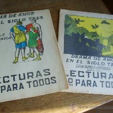 Libros antiguos: DRAMA DE AMOR EN EL SIGLO TRES -AÑO 1935-
