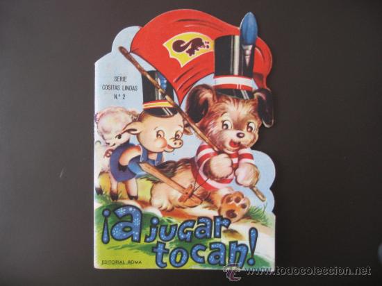 Libros antiguos: &iexcl;A jugar tocan! Cuento troquelado - Foto 1