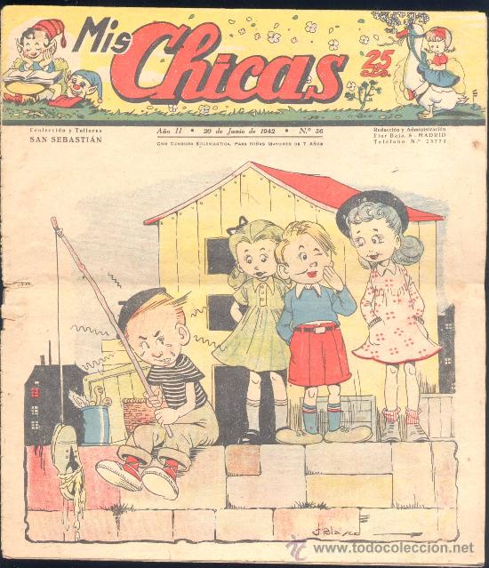 Libri antichi: 1942. FOLLETO INFANTIL.-MIS CHICAS.-N&ordm; 56