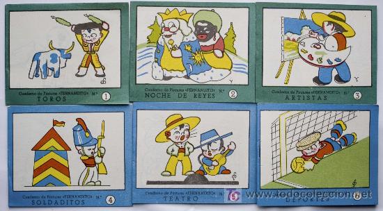 Antiquarische B&uuml;cher: SEIS MINICUADERNOS PARA COLOREAR ORIGINALES DIFERENTES NO FACS&Iacute;MILES COLFERNANDITO ED ROMA A&Ntilde;OS 60