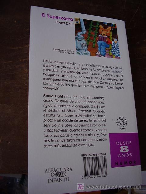 Libros antiguos: El Superzorro, Roald Dahl - Foto 5